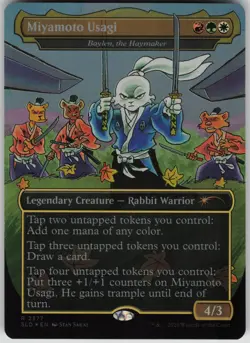 MTG Miyamoto Usagi Baylen the Haymaker Foil NM Secret Lair Drop Magic 2377 - Image 1