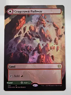 1x Cragcrown Pathway // Timbercrown Pathway - Foil - Borderless NM-Mint, English - Image 1