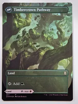 1x Cragcrown Pathway // Timbercrown Pathway - Foil - Borderless NM-Mint, English - Image 2