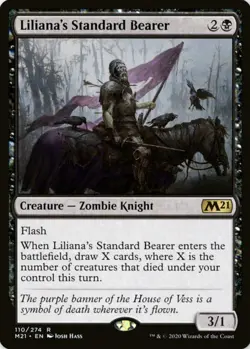 X 1 Liliana's Standard Bearer NM-M M21 110 MTG Magic The Gathering - Image 1