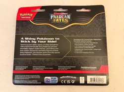 Pokemon Scarlet & Violet Paldean Fates 3 Pack Blister Greavard Promo New! - Image 3