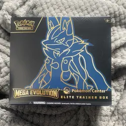 Pokemon Center ETB Mega Evolution Lucario - SEALED, IN HAND - Image 1