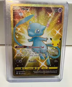 Mew Celebrations 25/25 Pokemon Card 25th Anniversary TCG Gold Rare - Image 1