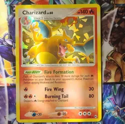 Pokemon TCG Charizard Lv.60 1/99 Holo 2009 English Card Bleed Error (LP) - Image 1