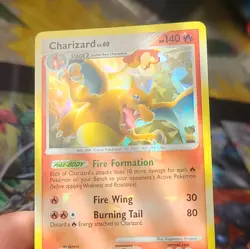 Pokemon TCG Charizard Lv.60 1/99 Holo 2009 English Card Bleed Error (LP) - Image 2