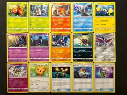 Pokemon TCG Sun & Moon Base 15 Card Lot! Various Conditions! NO Duplicates! #7 - Image 1