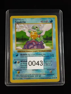 Pokemon Squirtle Shadowless Base Set 63/102 Vintage 1999 WOTC - Image 3