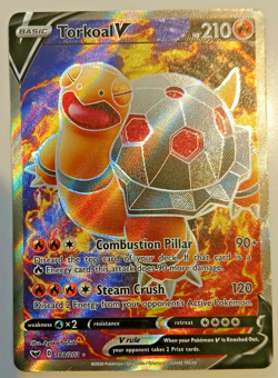 Torkoal V 188/202 Sword and Shield base set - Pokemon English - Image 1