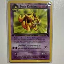 Pokemon !st Ed Dark Kadabra 39/82 & Dark Primeape 43/82 Team Rocket - Image 1