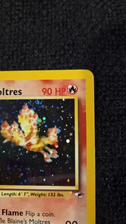 Pokemon TCG Gym Heroes Unlimited Blaine's Moltres 1/132 Holo Rare - Image 4