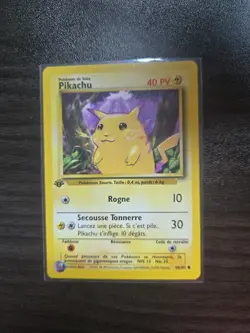 1999 1st Edition Pikachu (French) Base Set 58/102 Pokemon TCG Card - Image 1