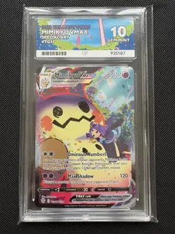 ACE 10 Mimikyu VMAX TG17/TG30 Brilliant Stars Pokemon Card - Image 1