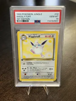 Pokemon TCG “Wigglytuff” 32/64 Jungle 1st Edition PSA 10 1999 - Image 1