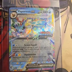 Pokemon Vaporeon EX 023/131 Prismatic Evolutions Stamp Promo - Image 1