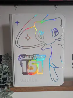 Vault X - 9 Pocket eXo-Tec Zip Binder Folder - White Pokemon 151 Mew & snorlax - Image 1