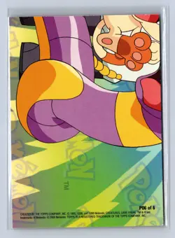 2000 Topps Pokemon TV Animation Pikachu Charmander #P06 - Image 2