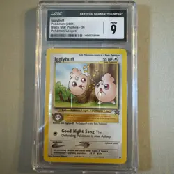 Pokemon Igglybuff Black Star Promo #36 CGC 9 - Image 1