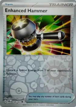 ENHANCED HAMMER - REVERSE HOLO - TWILIGHT MASQUERADE - POKEMON TCG - 148/167 - Image 1