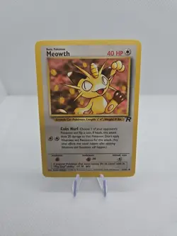 Pokemon Team Rocket (2000) - Meowth 62/82 - Common - NM - Image 1