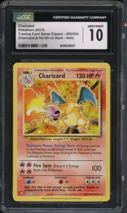 Pokemon CGC 10 Gem Mint TCG Classic Collection Holo Charizard 003/034 - Image 1