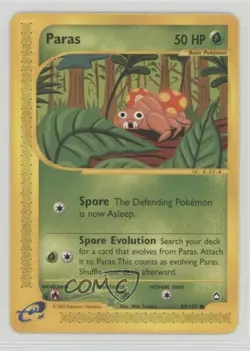 Paras Pokemon e-Card Series Aquapolis #99 2002 - Image 1