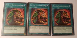 3x Pot of Extravagance SDCK-EN031 1st Edition NM Common Yugioh Play Set - Image 1