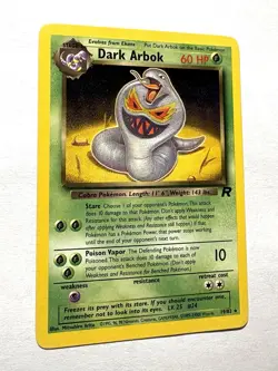 Pokemon Dark Arbok 19/82 Team Rocket Rare Regular 60HP Unlimited 1999 - Image 3