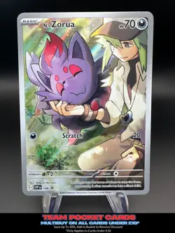 N's Zorua SVP189, Black Star Promo, Pokemon, NM - Image 1