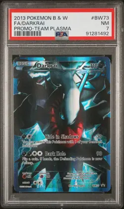 Darkrai BW73 Black & White Team Plasma Promo Pokemon PSA 7 - Image 2