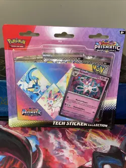 Pokemon TCG Scarlet Violet Prismatic Evolutions Tech Sticker Collection Sylveon - Image 1