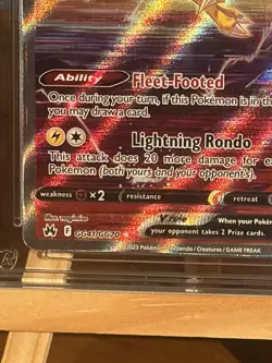 Pokemon TCG Raikou V GG41/GG70 Graded ACE 10 Gem Mint Crown Zenith - Image 2