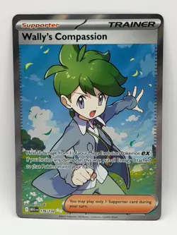 Wally's Compassion 176/132 Mega Evolution NM Ultra Rare Holo Pokemon TCG - Image 1