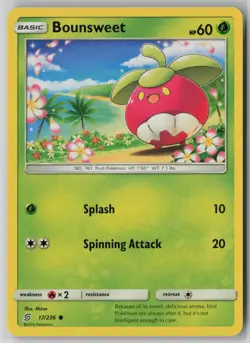 Bounsweet 17/236 Pokemon Unified Minds Common Lightly Played (LP) 1 - Image 1
