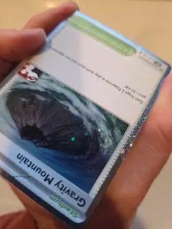 Swirl - Gravity Mountain 177/191 Cosmos Holo Pokemon Play Prize Pack Stamp - Image 4