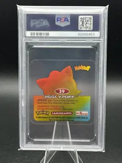 2006 Pokemon Lamincards Square Series 1 Jigglypuff PSA 8 - Image 2