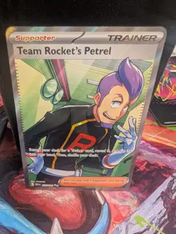 Pokemon TCG-Team Rocket's Petrel 226/182 Ultra Rare Holo Destined Rivals NM - Image 1