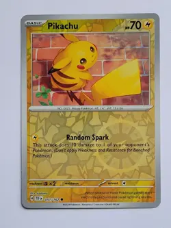 Pokemon TCG SV05 Temporal Forces Pikachu Reverse Holo 051/162 - Image 1