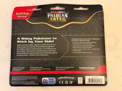 Pokemon Paldean Fates Tech Sticker Collection 3 Booster Pack Blister- Fidough - Image 2