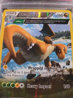 DRAGONITE-REV.FOIL- ROARING SKIES -2015 POKEMON XY- #52 PSA EX-MT 6 - Image 5