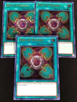 Yugioh Ring of Defense LCKC-EN033 Ultra x3 (NM) - Image 1