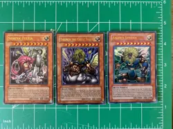 Yugioh Andro Sphinx, Sphinx Teleia, Theinen The Great Sphinx The Movie Promo Set - Image 1