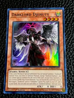 Darklord Djehuty BPRO-EN019 Yugioh 1st Edition Super Rare - Image 1