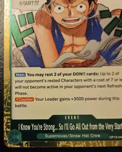 I Know You're Strong... So OP13-040 Foil Rare Carrying On His Will One Piece - Image 4