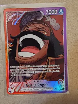 Namco One Piece CCG Gol.D.Roger Leader Alternate Art Foil OP13-003 7000 Power - Image 1