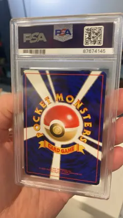 Hitmonlee Japanese Fossil No. 106 Holo Pokemon Card PSA 8 - Image 5