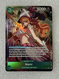 Nami OP02-036 One Piece Promotion Cards SR Foil 3 Cost 5000 Power Namco - Image 1