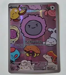 After Skool Hobby Ditto GASTLY #42 1st Edition Series 2 Pokemon Card Holo - Image 1