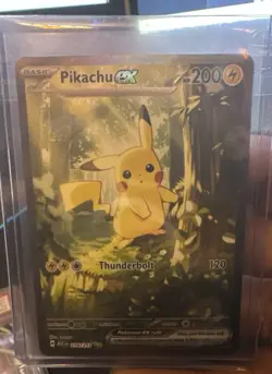 Pokemon Pikachu EX Full Art Holo Rare Card 276/217 Pack Fresh - Image 1