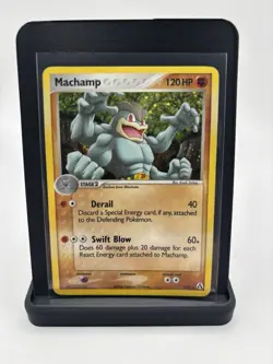 Pokemon TCG Machamp EX Legend Maker 9/92 Holo Rare Card - DMG - Image 1