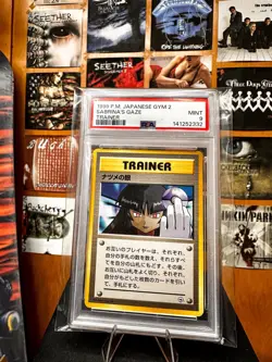 PSA 9 Sabrina's Gaze Banned Artwork Japanese Gym 2 Pokemon Card - Image 1
